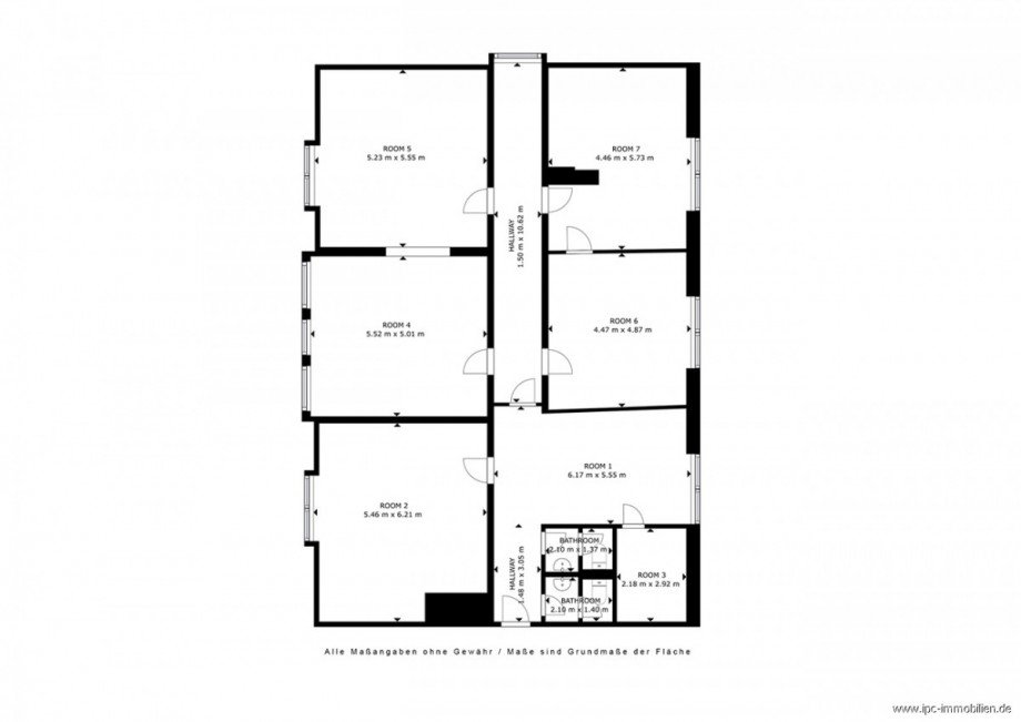 Grundriss B�rofl�che Neustrelitz