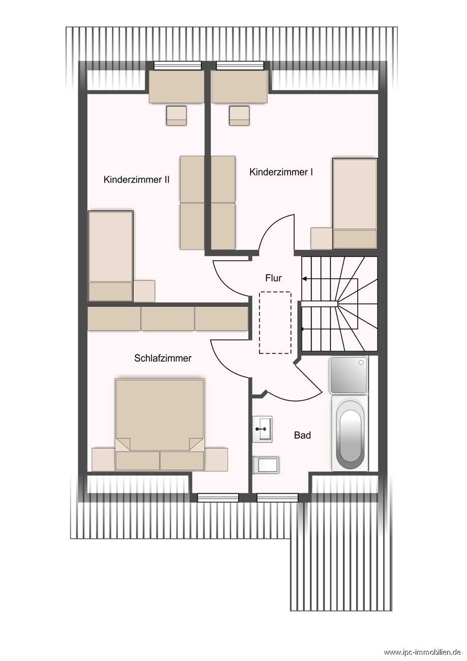 Obergeschoss Doppelhaush�lfte Sch�nebeck (Elbe)