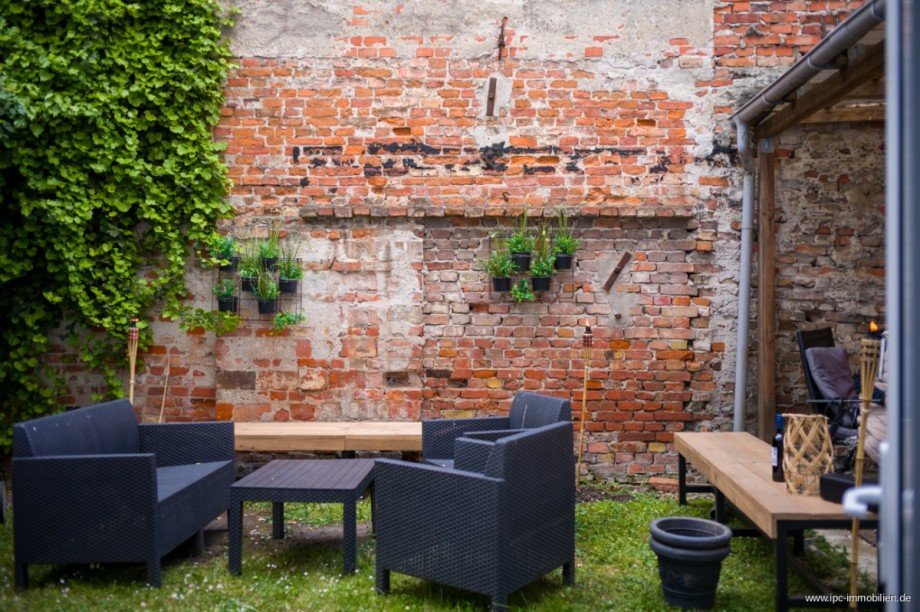 Gartenbereich Etagenwohnung Wismar