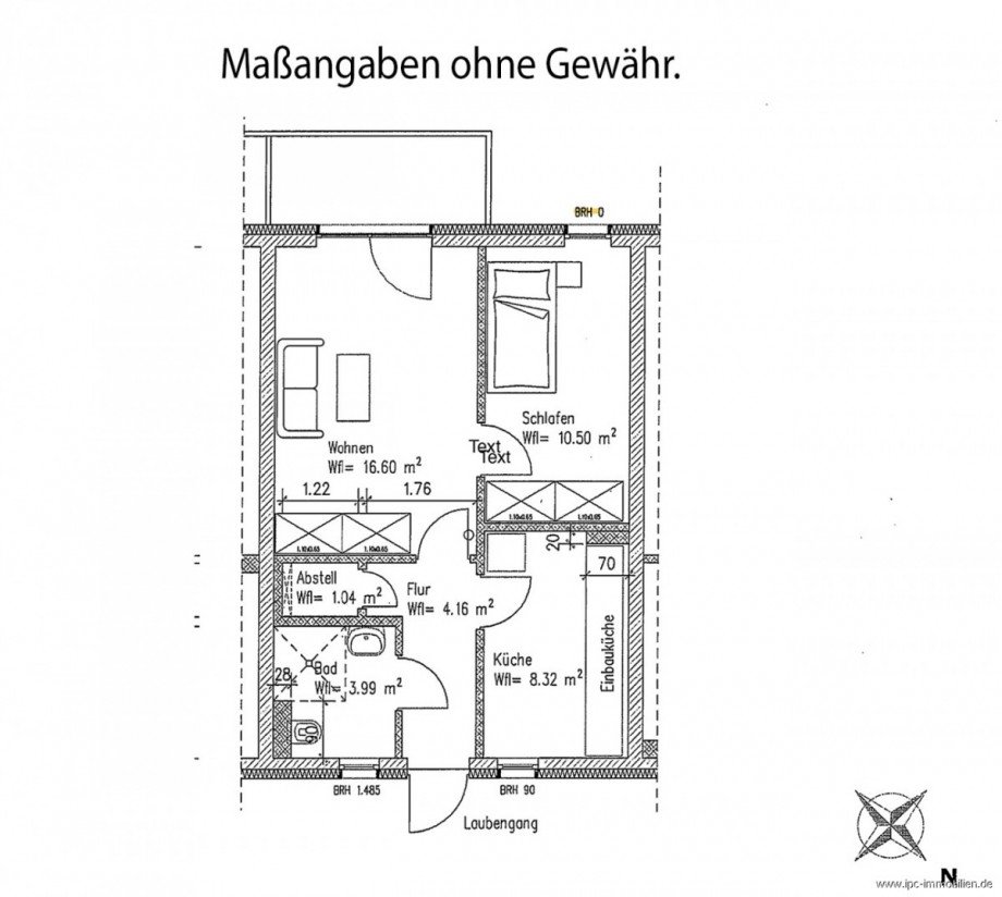Grundriss Etagenwohnung Wismar