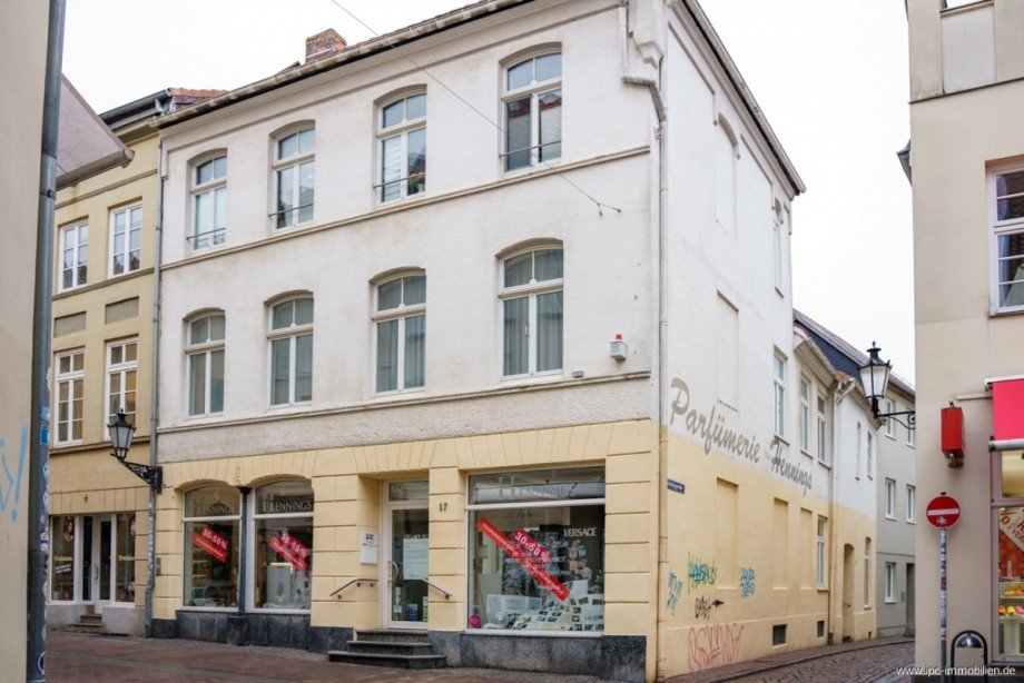 Hausansicht Ladenlokal Wismar