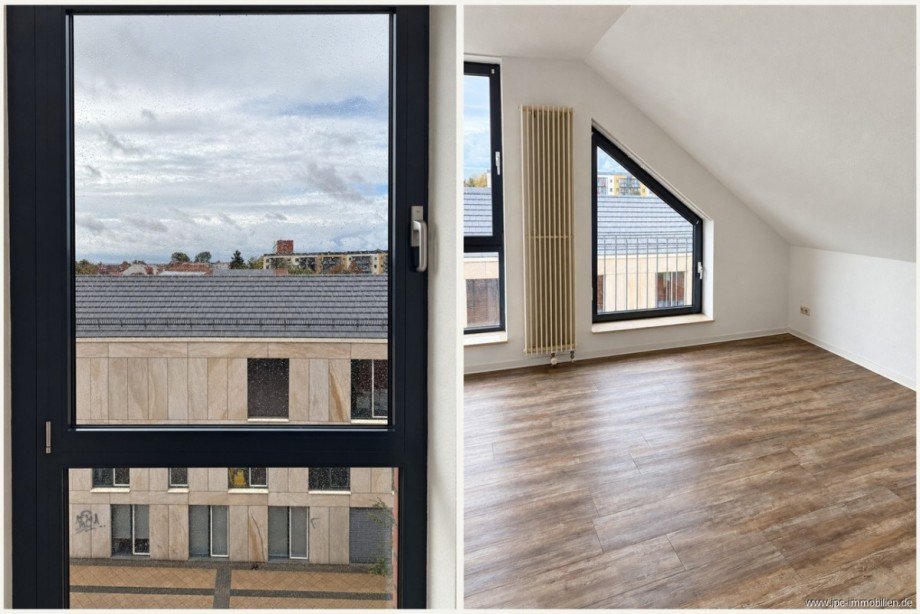Wohnbereich + Ausblick Etagenwohnung Wolmirstedt