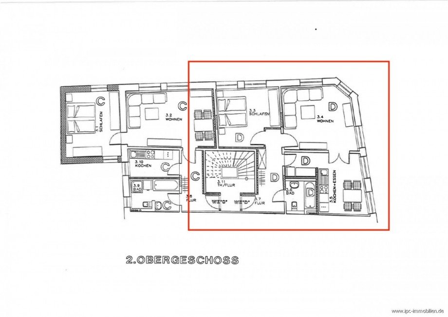 Grundriss Etagenwohnung Wismar